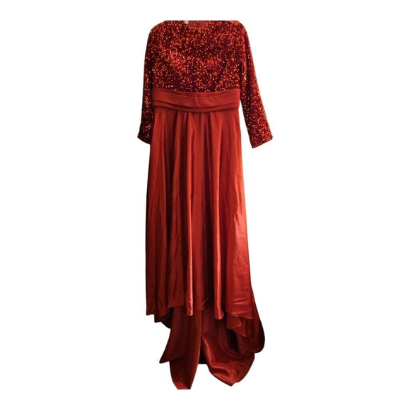 LanTing Wedding Dress, M, Red - Picture 7 of 14